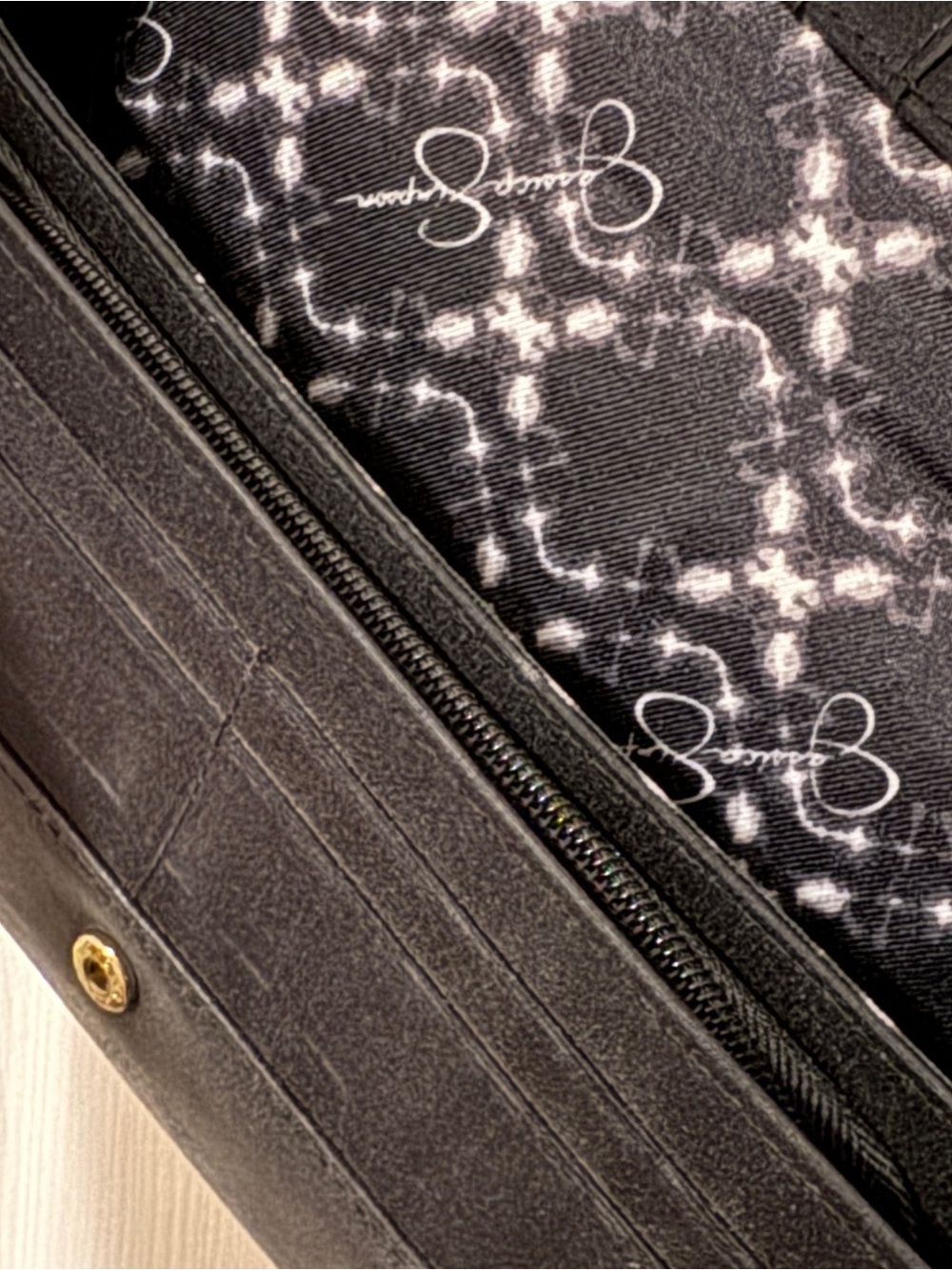 Quilted Black Crossbody Shoulder Bag with Chain Strap by Jessica Simpson - Picture 5 of 6